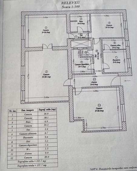 Apartament cu 4 camere circular în Odobescu
