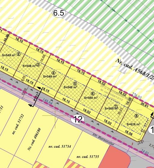 Teren Construcții intravilan de 548 mp, în Moșnița Nouă