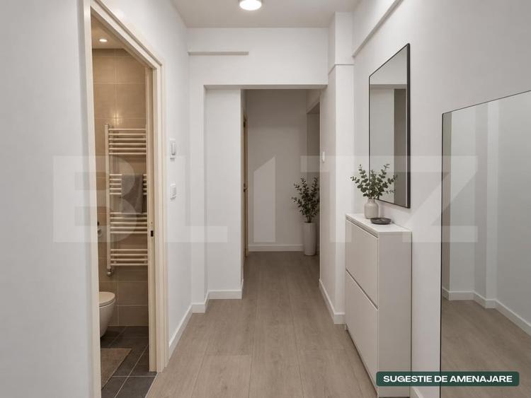 Apartament cu 2 camere semidecomandat, mobilat în Podul de Piatră