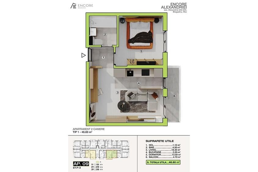 Apartament 2 camere - Sos. Alexandriei - Bragadiru - 8
