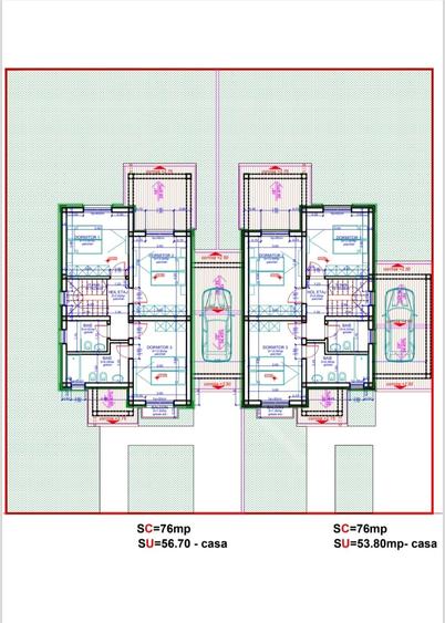 Duplex cu 5 camere cu Canalizare în Dumbrăvița
