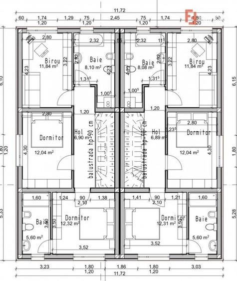 Duplex cu 4 camere cu Teren 250 Mp în Bucovăț (Remetea Mare)