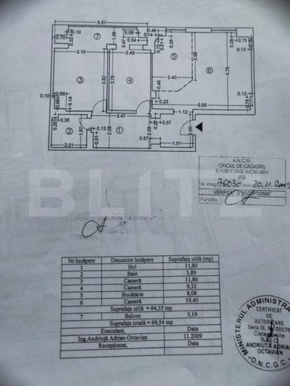 Apartament 3 camere, 65 mp, zona Frumoasa/Poitiers - 12