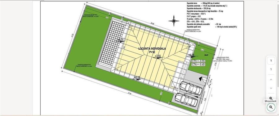 Casă cu 5 camere cu Teren 400 Mp în Pipera
