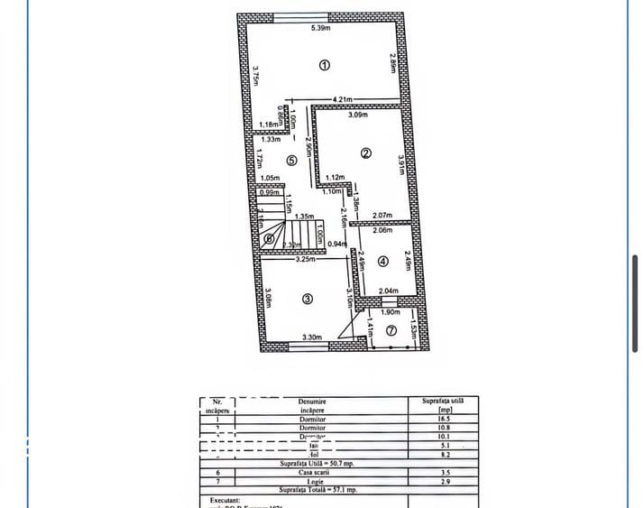 Duplex cu 4 camere cu Canalizare în Nord-Est
