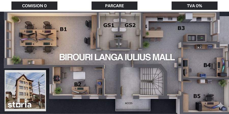 Spațiu comercial, de 110 mp, în Între Lacuri
