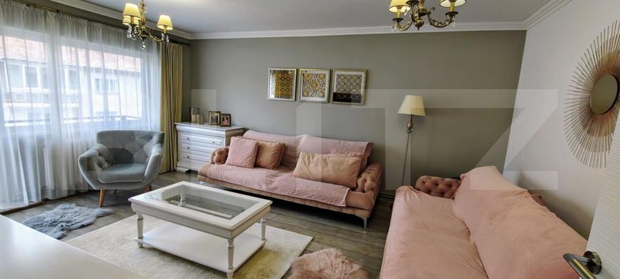 Apartament spațios cu 4 camere, complet mobilat și renovat modern, zonă C.R.Vivu - 1