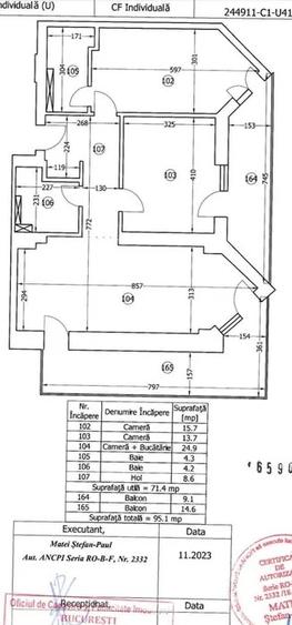 Apartament 3 camere de vânzare | Vulcan | Bloc 2024 | 95 mp - 17