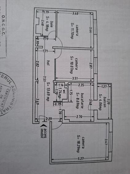 Apartament cu 3 camere decomandat, mobilat în Tomis III