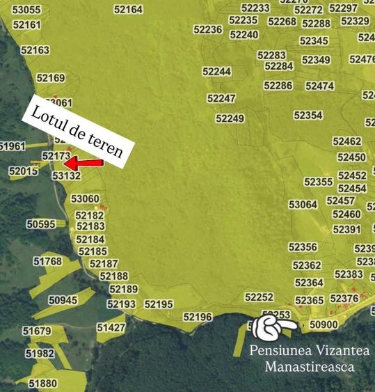 Teren de 3661 mp, în Vizantea Mănăstirească