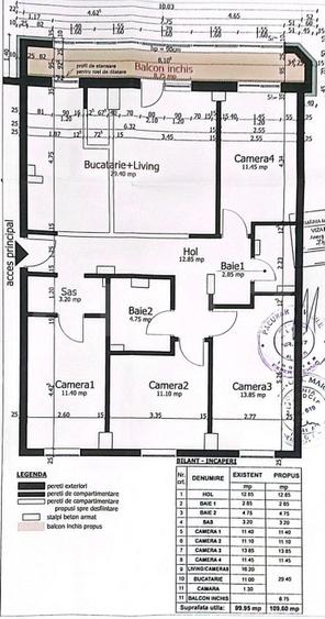 Apartament cu 5 camere decomandat, mobilat în Mănăștur