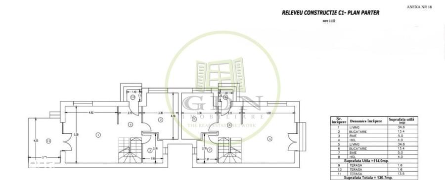 Casă cu 4 camere cu Teren 198.5 Mp în Străulești