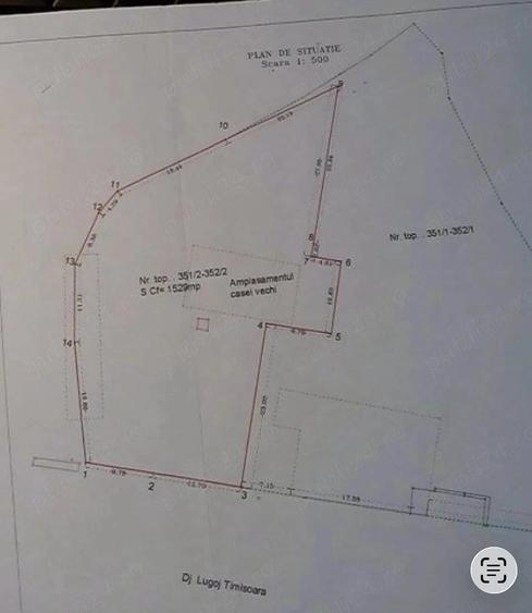 Teren de 1529 mp, în Central
