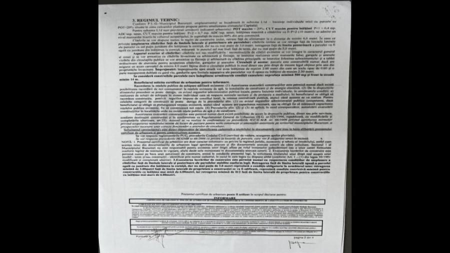 Teren de 1000 mp, în Sisești