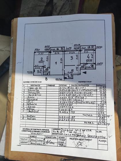 Apartament cu 3 camere decomandat în Crângași