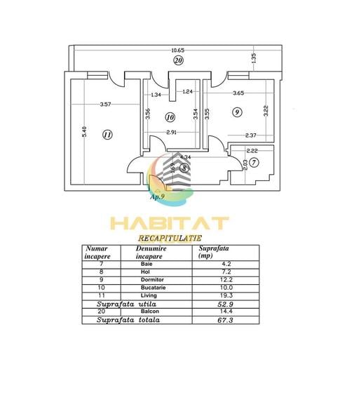 Apartament cu 2 camere decomandat în Berceni