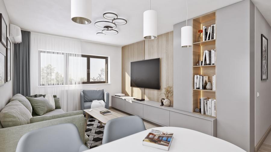 Apartament cu 3 camere decomandat în Industriilor