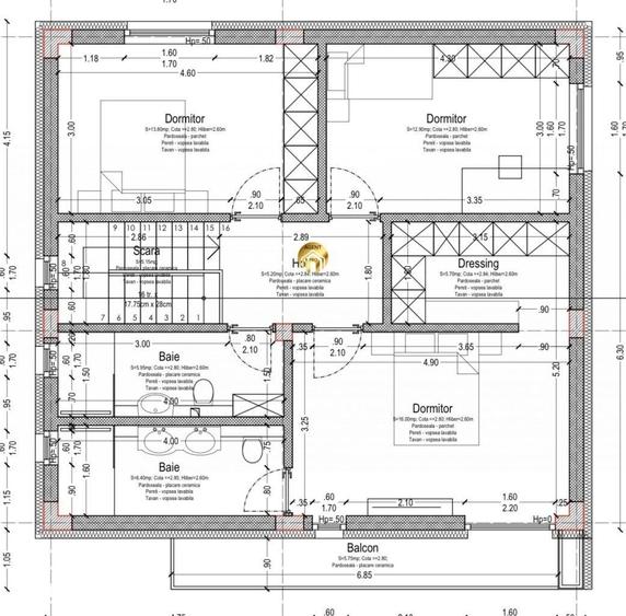Vila P+1 cu Pompa de Caldura - 5 camere - 300mp Teren - Otopeni Odaile - 7