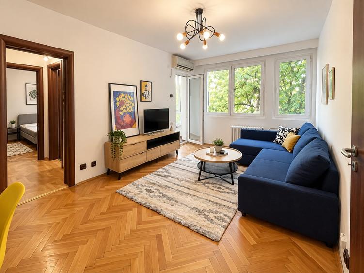 Apartament cu 2 camere semidecomandat, mobilat în Dristor