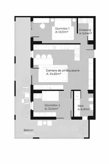Apartament cu 3 camere în Gheorgheni
