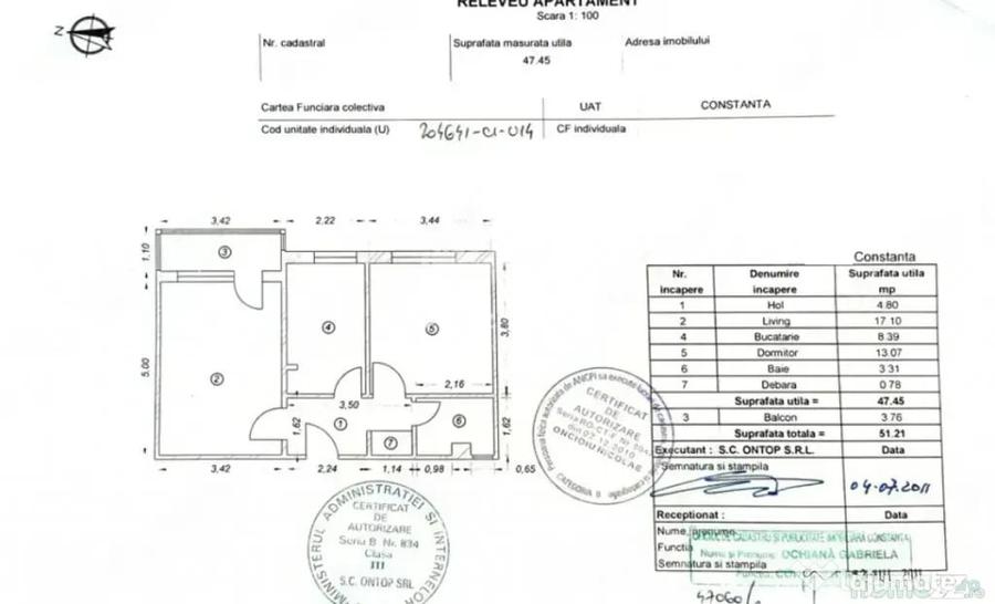 Apartament 2 camere decomandat, 51 mp - in vecinatatea scoli - Constanta (Constanta) - 10