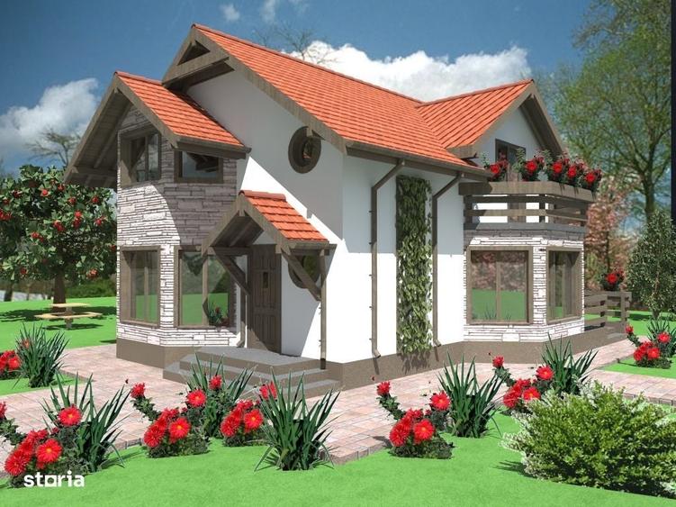 Casă cu 4 camere cu Teren 400 Mp în Adunații-Copăceni