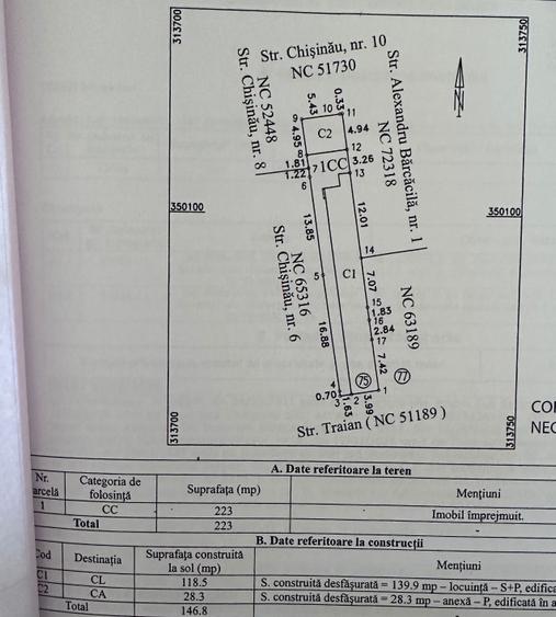 Casă cu 4 camere cu Teren 223 Mp în Ultracentral