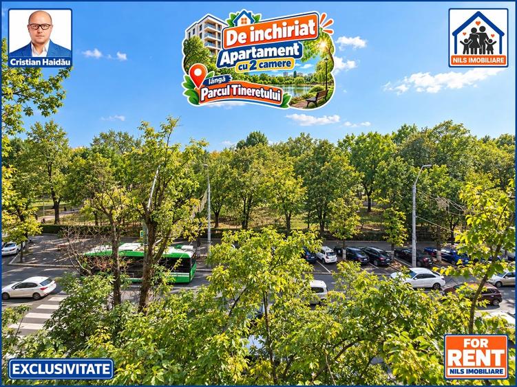 Apartament cu 2 camere semidecomandat în Tineretului