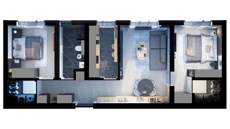 Ap 3 camere Militari Shopping, loc parcare si TVA 21% incluse - 20