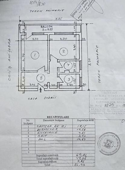 Apartament cu 2 camere decomandat în Orizont