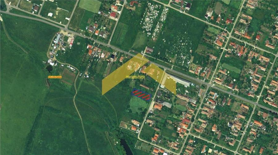 Teren Construcții intravilan de 1270 mp, în Frumușeni