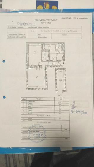 Apartament cu 2 camere decomandat în Giurgiului
