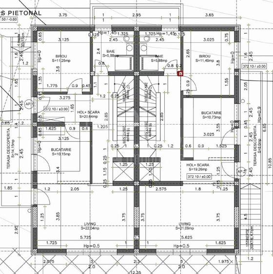 Duplex cu 4 camere cu Canalizare în Dâmbul Rotund