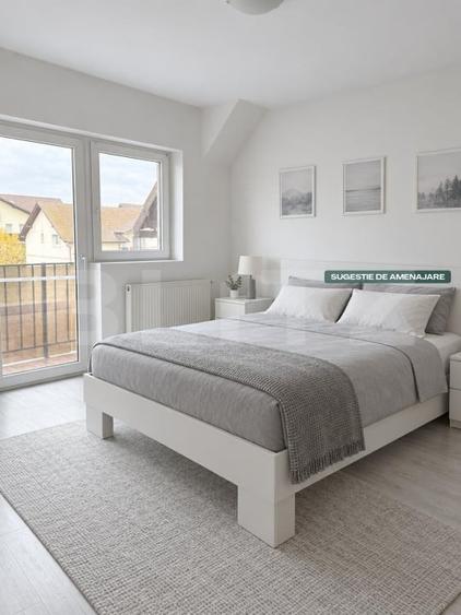 Apartament cu 3 camere semidecomandat, mobilat în Râșnov