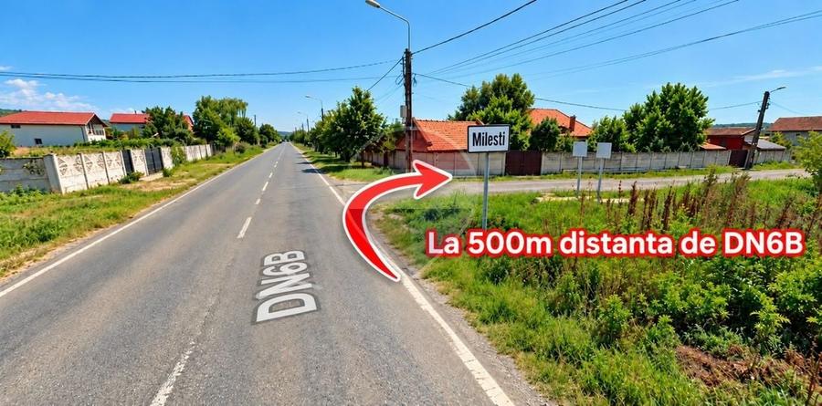 Teren Construcții de 1700 mp, în Milești
