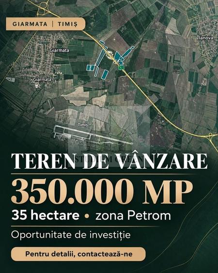 Teren Construcții intravilan de 350000 mp, în Giarmata