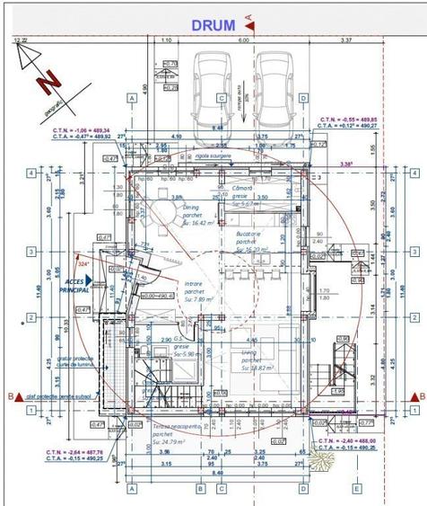 Casă cu 2 camere cu Teren 500 Mp în Central