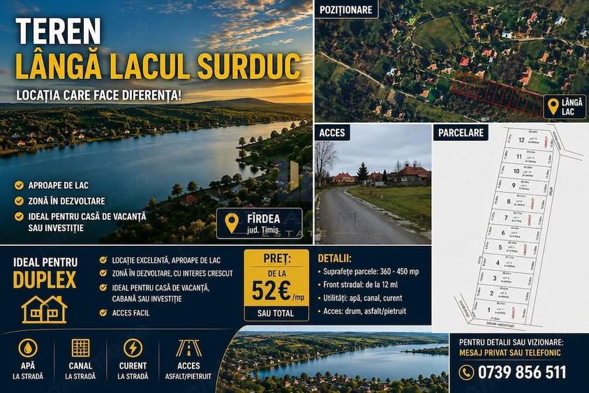 Teren de 365 mp, în Fârdea