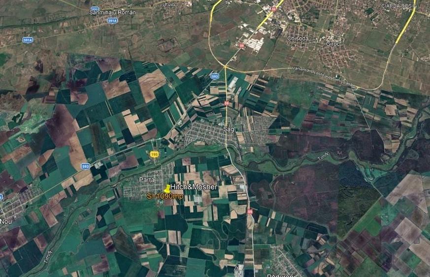 Teren Construcții de 1090 mp, în Parța