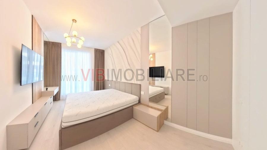 Apartament cu 2 camere semidecomandat, mobilat în Pipera