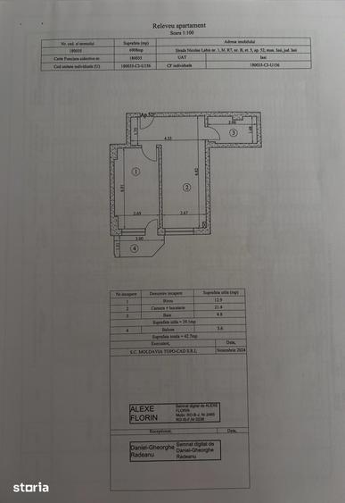 Apartament cu 2 camere în Copou