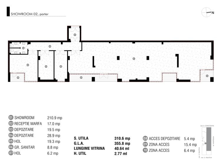 Spațiu comercial, de 310.60000610352 mp, în Aviației