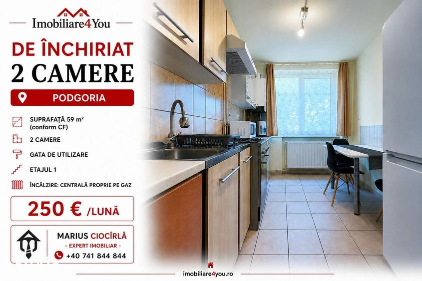 Apartament 2 camere, centrala termica proprie, et.1 - Podgoria - 9