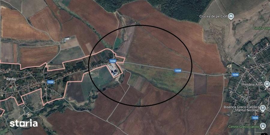Teren de 4300 mp, în Aiton