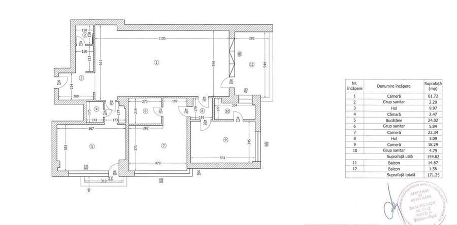 Apartament cu 3 camere în Kiseleff