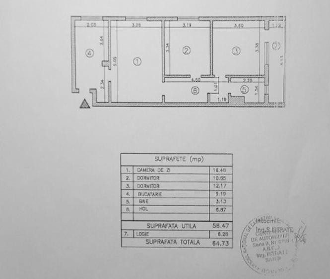 Apartament cu 3 camere decomandat, mobilat în Iancului