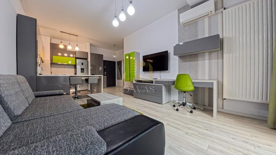 Apartament cu 2 camere semidecomandat, mobilat în Bună Ziua
