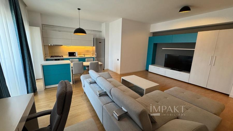 Apartament cu 2 camere semidecomandat, mobilat în Central