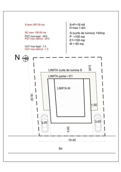 Teren Construcții intravilan de 287 mp, în Șoseaua Nordului