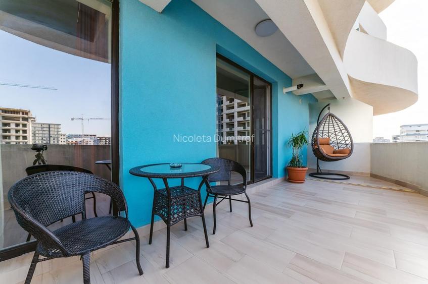 apartament 2 camere, modern, la 100 m de plaja, termen lung, contract , 450 euro